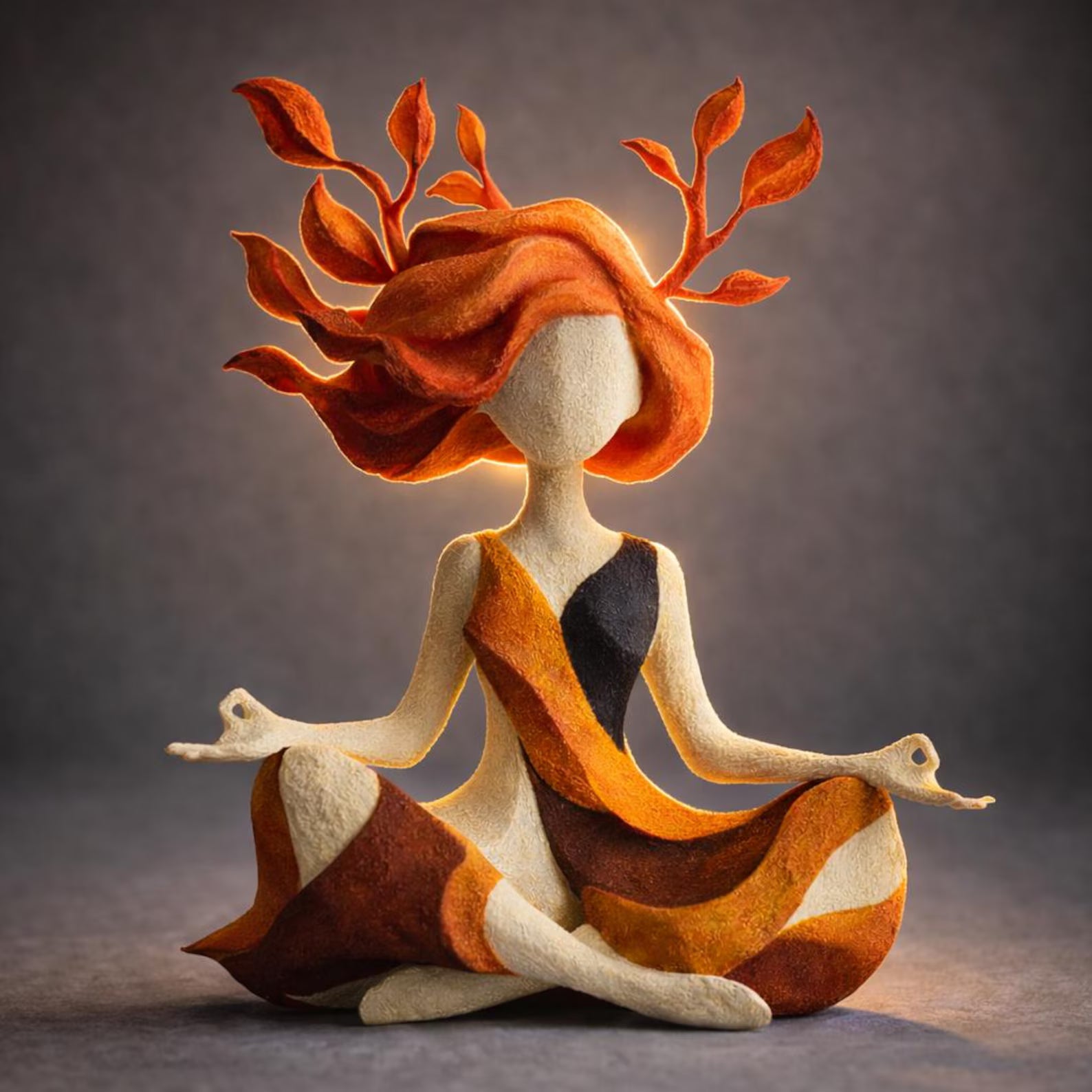 Meditative Nature Goddess Sculpture